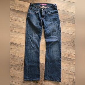 Levi Strauss 504 Women's Size 3 Medium Cotton Slouch Straight Leg Blue Jeans